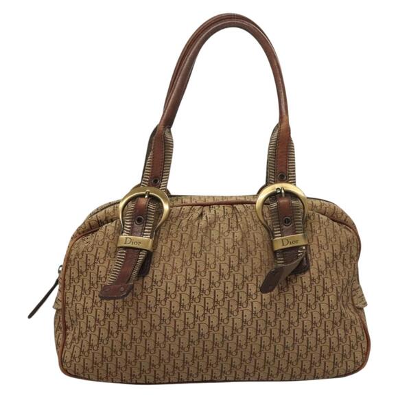 DIOR Trotter Canvas Hand Bag Brown - Picture 2 of 12